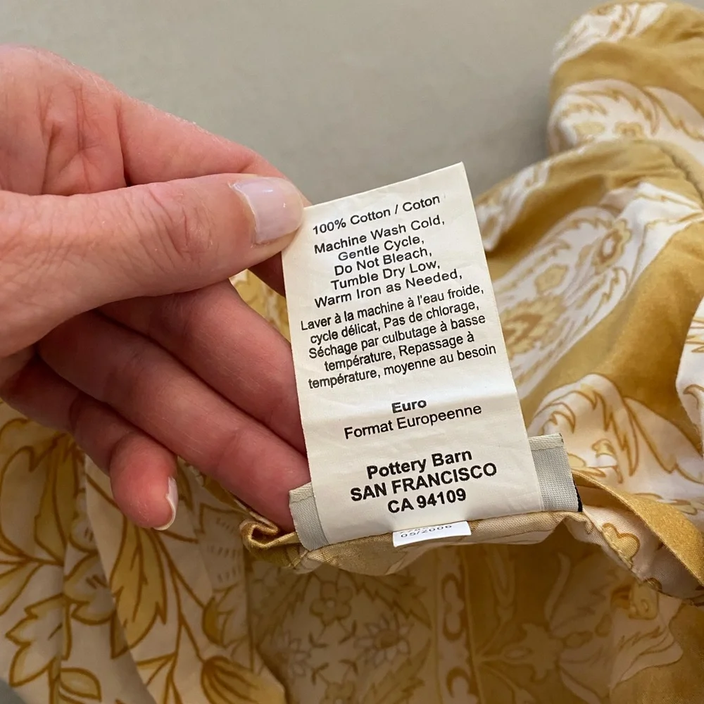Pottery Barn Euro Shams Pair